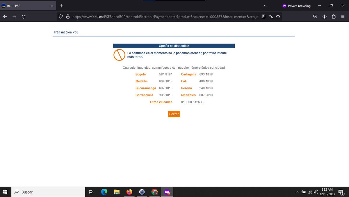 javierdemoya's tweet photo. Y ahora @itaucol muestra el siguiente error en la según ellos  "nueva página web ya completamente activa y más fácil de usar". Una semana completa de intermitencia y nadie responde.

Este banco va para atrás https://t.co/TLuTAqcTis
