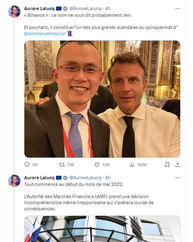 Dark_Emi_'s tweet photo. J'ai vu ce thread d'aurore Lalucq tellement à côté de la plaque que je ne sais même pas par ou commencer franchement

Y a tellement de problèmes dans les cryptos mais le soucis c'est clairement pas que Binance ait eu ou pas un tampon PSAN de l'AMF

Et je parle même pas du bullshit habituel sur les terroristes 

Triste d'avoir des régulateurs qui mettent des efforts et une énergie incroyable à se battre contre vous alors qu'a coté c'est "la foire à la saucisse" en toute légalité