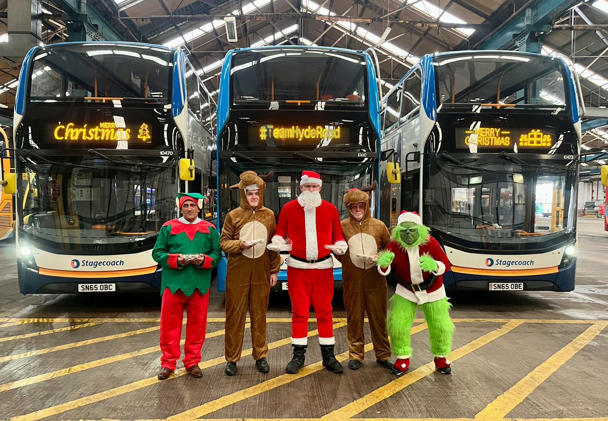 Mince pies all round at Hyde Road today