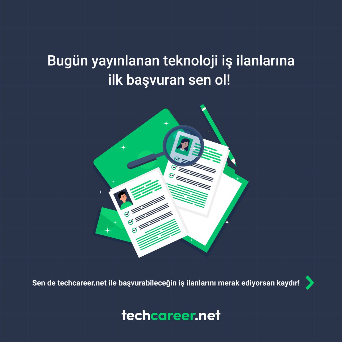 Teknoloji iş ilanları sizi bekliyor! 🚀 Başvuru yapmak için link 👉go.techcareer.net/RQOoNV Teknoloji ilanlarını senin için bir araya getirdik. Hemen gel, ilanlara göz at, kariyerini bir adım öteye taşı! 👩🏻‍💻👨🏼‍💻