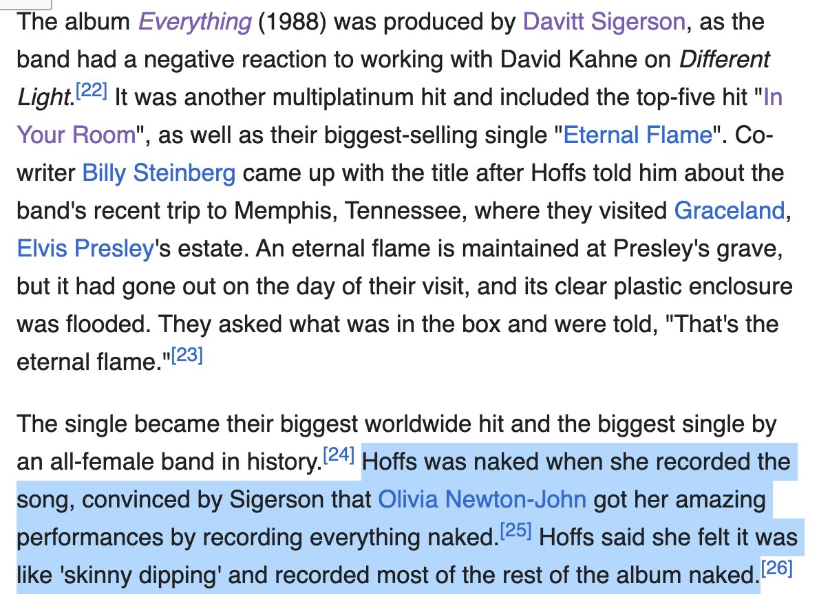 Are you entirely sure, Mr Record Producer, this was the reason you encouraged your artist to work naked?