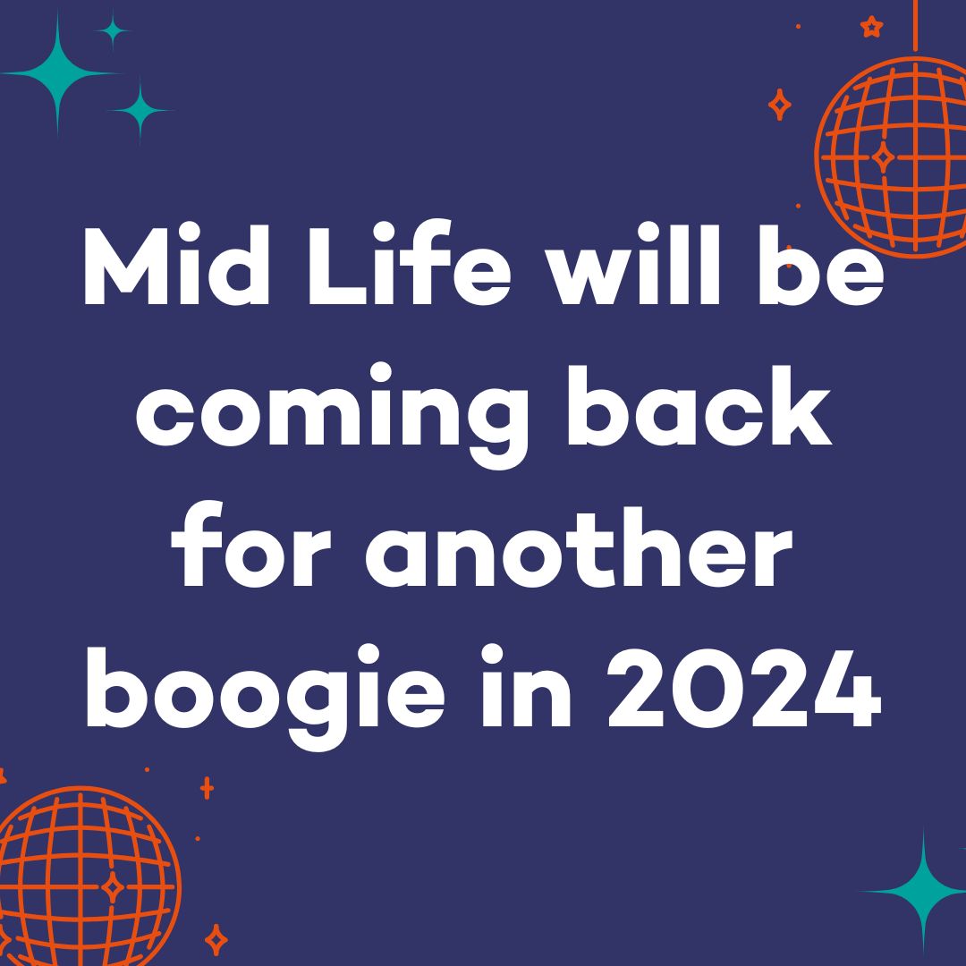 We are excited to announce Mid Life will be back for another boogie in 2024🎉

Stay tuned for tour dates!

Until then head over to our Youtube to watch 'Mid Life: The Skin We're In' Short Film - AD version available

Link below

youtu.be/JfR-3FNnEM4?si…