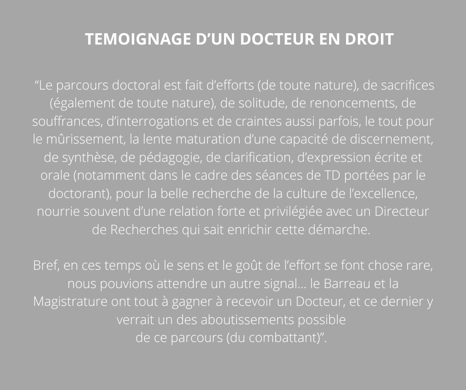 Le témoignage d'un docteur en droit (à lire &amp; à partager).