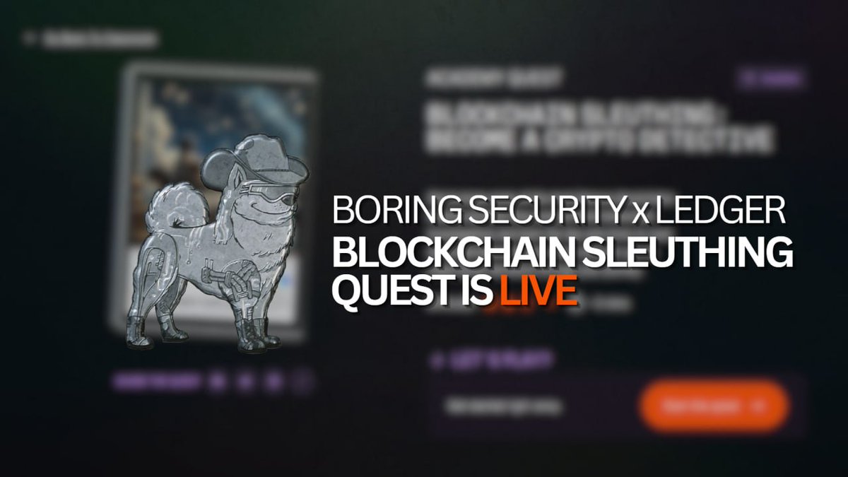 🔍 Introducing the Blockchain Sleuthing <a href="/Ledger/">Ledger</a> Quest! 🕵️‍♂️🔗

Embark on a journey into the world of crypto investigations.  Uncover the secrets of blockchain sleuths, the modern detectives of the digital era. 

More info below 👇