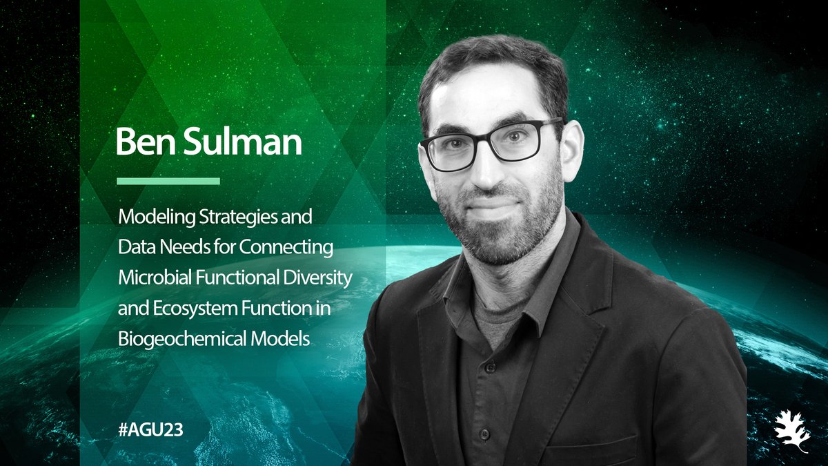 ORNLBio_Env's tweet image. 📢 #AGU23 attendees won’t want to miss @ORNL’s Ben Sulman, whose presentation on biogeochemical models to connect #microbe functional diversity and #ecosystem function takes place TODAY, December 13, at 9:30 PSD. #ORNLatAGU