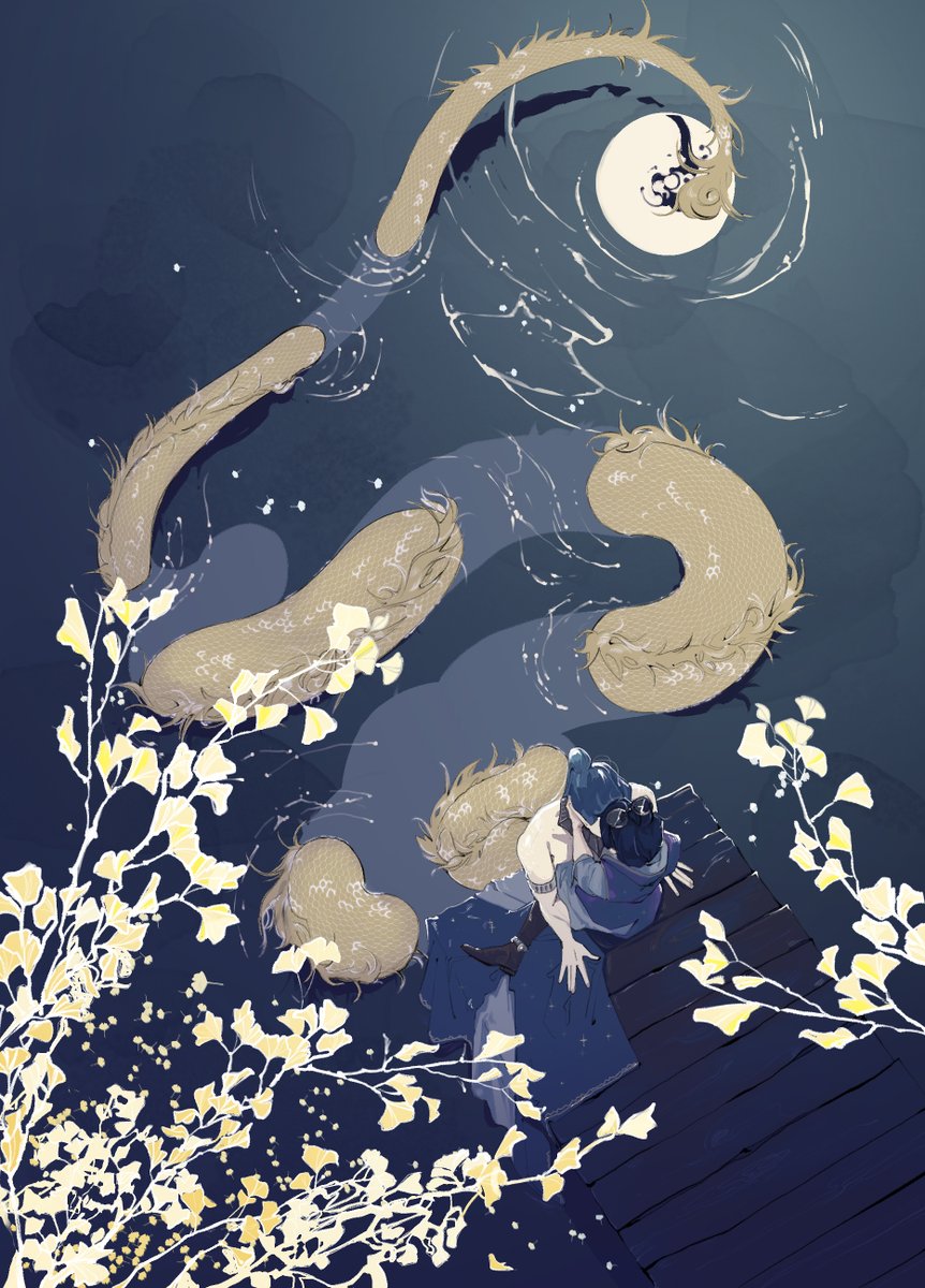 rheidaen's tweet photo. My old picture for liushen zine
Um, wizard/sorcerer/alchemist/idk shen yuan and merman liu qingge au, I think
#LiuShen 
#svsss https://t.co/O4faDocfpn