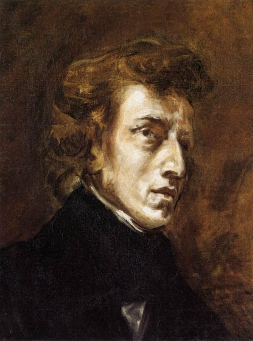 Fryderyk Chopin, mal. Eugène Delacroix, 1838