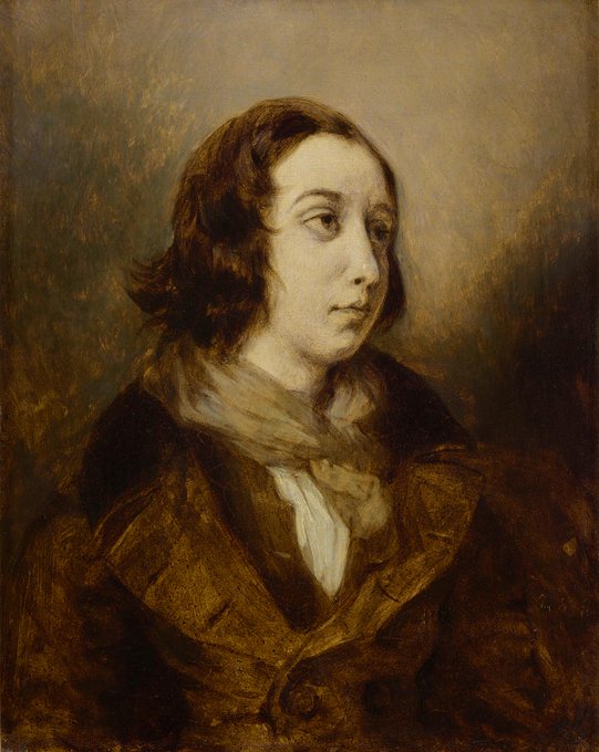 George Sand, mal. Eugène Delacroix, 1834