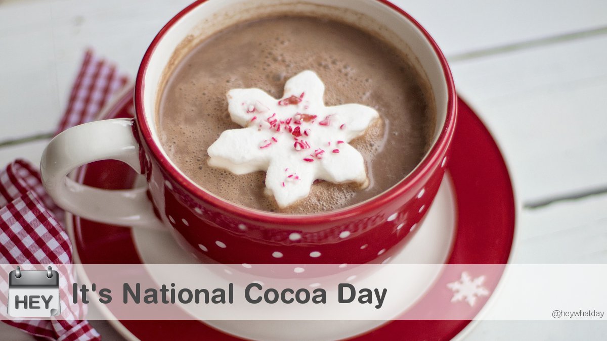 It's National Cocoa Day! 
#Cocoa #NationalCocoaDay #CocoaDay