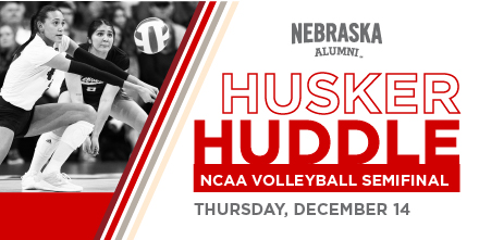 If you're in Tampa this week to see @HuskerVB in the Final Four, plan to join us for a Husker Huddle at Harpoon Harry’s Crab House. Lauren Cook West (@lo_westy) of @HuskersRadio will join us to preview Thursday's match. Details ➡️ go.unl.edu/zfc7