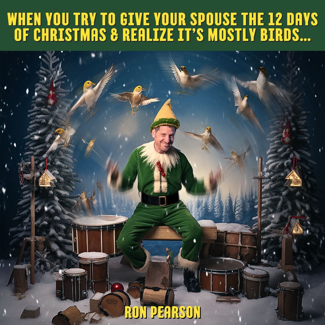 Why are there so many birds?!

#ronpearson #ronpearsoncomedy #christmas #12daysofchristmas