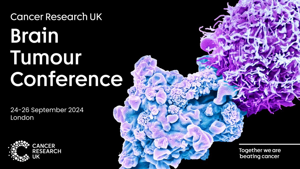 Don't forget to register your interest for the Brain Tumour Conference 2024 – a 3-day event packed with discussions, debate & networking with the brightest minds in #BrainTumour research. Register your interest 👉 bit.ly/498bBVp #CRUKBrain24
