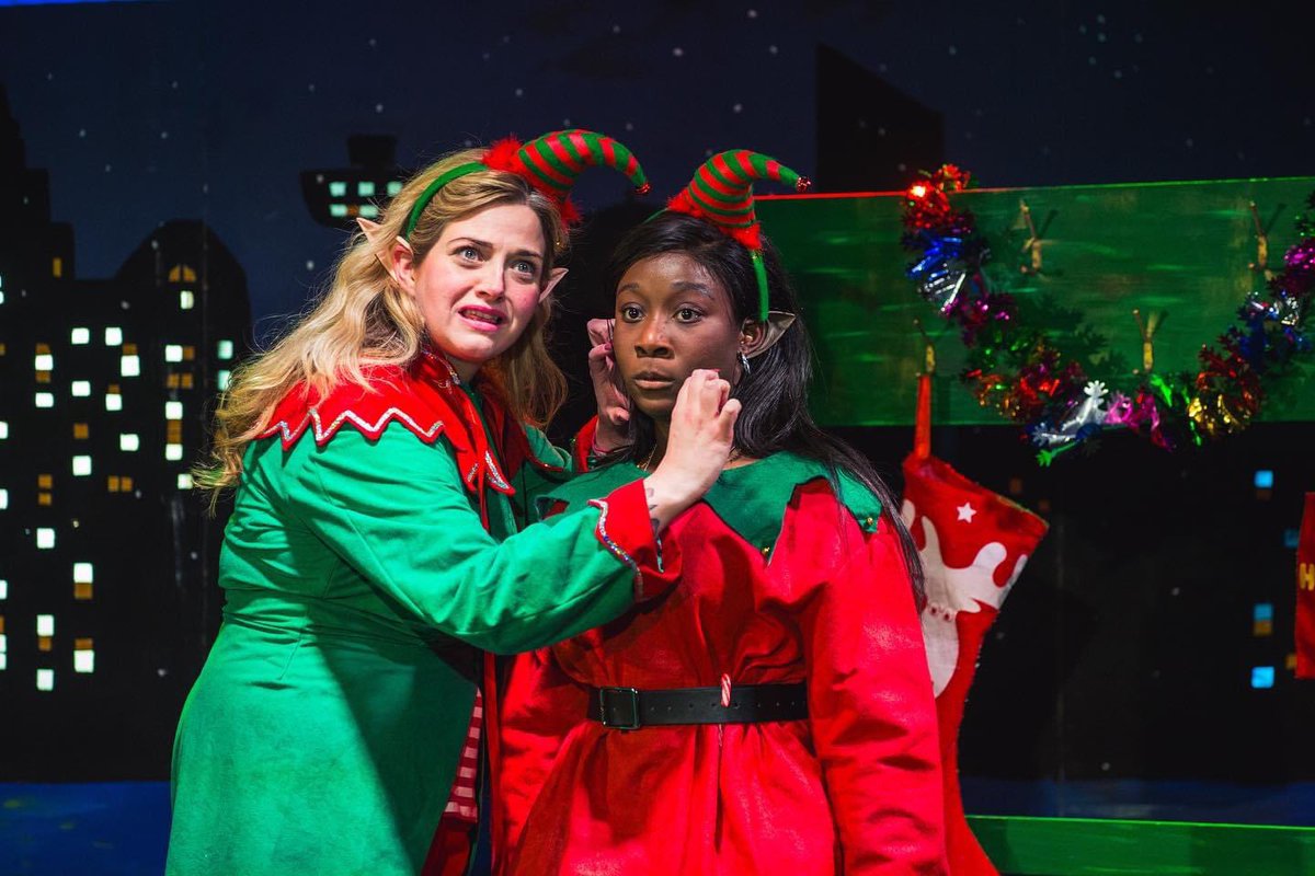 Bubonicninja's tweet image. Beetlejuice said, “and it keeps getting funnier every single time I see it”. He was obviously talking about Stocking Fillers @RoyalCourtLiv #newwriting #liverpool #theatre #comedy #christmas #play