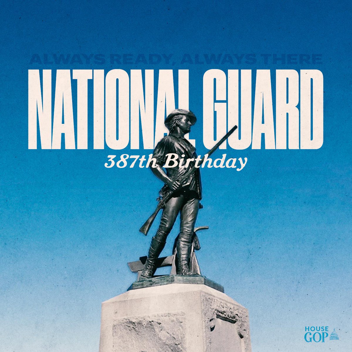 Thank you for being a force for our nation and our communities for 387 years @NationalGuard!

#AlwaysReadyAlwaysThere #NationalGuard