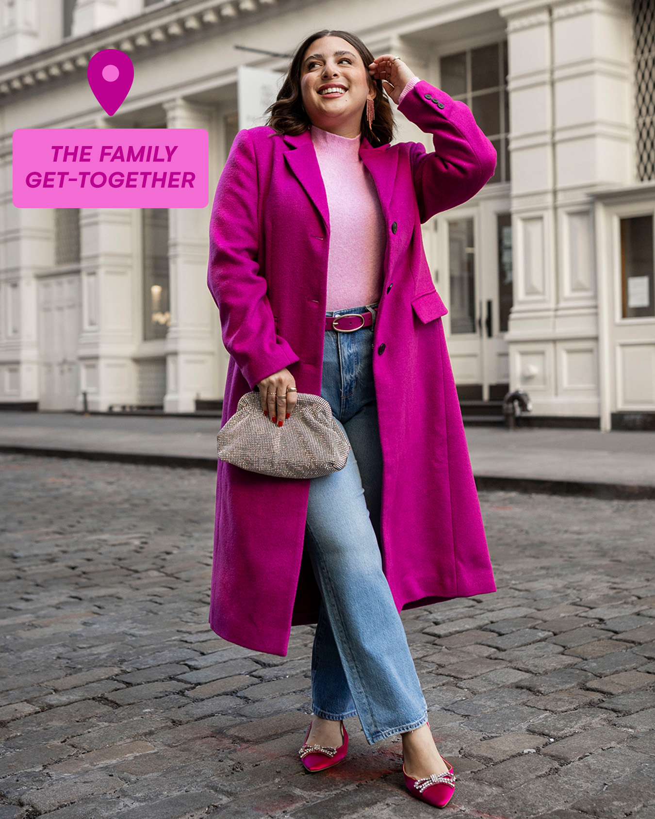 Per una pink coat deals