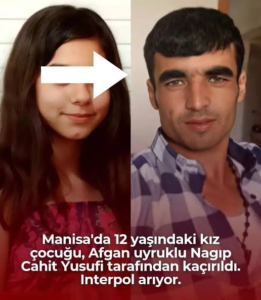 2 yıl önce 12 yaşındaki Manisalı bir kız çocuğu, çiftliğin afgan çalışanı tarafından kaçırılarak İran'a götürülmüştü. Küçük kız, Interpol'ün de devreye girmesiyle Türkiye'ye getirildi. Bu süreçte istismara uğradığı ve bir çocuk doğurduğu anlaşılan küçücük kızın vebali boynunuza!