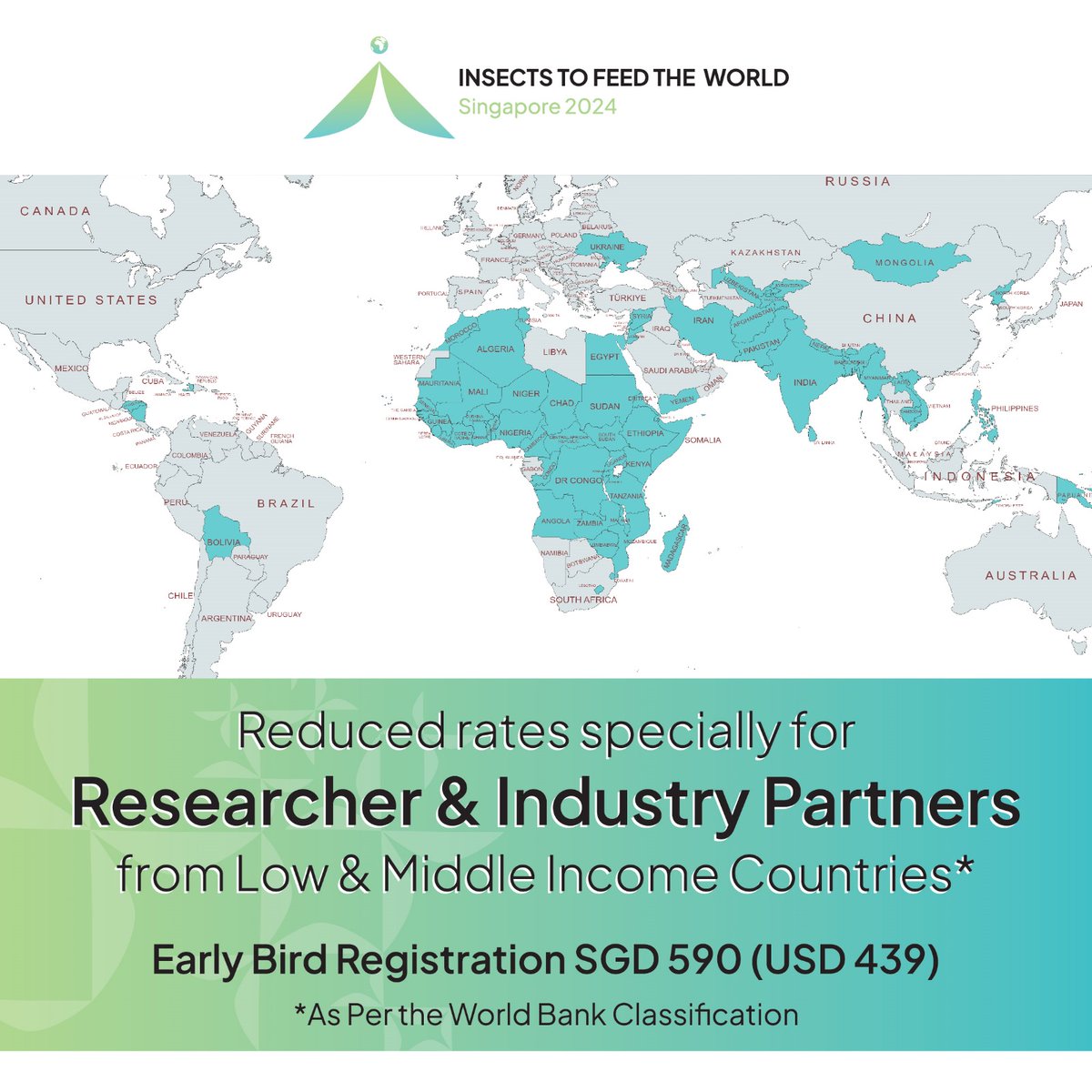 IFW2024's tweet photo. 🎉Attention researchers and industry partners from developing countries! Join us at #IFW2024 and take advantage of our special reduced registration rates! Don't miss this #opportunity to connect, learn, and grow together!👊Sign up now! https://t.co/YrW3DphFx3
#insects #conference https://t.co/lAFdo64qez