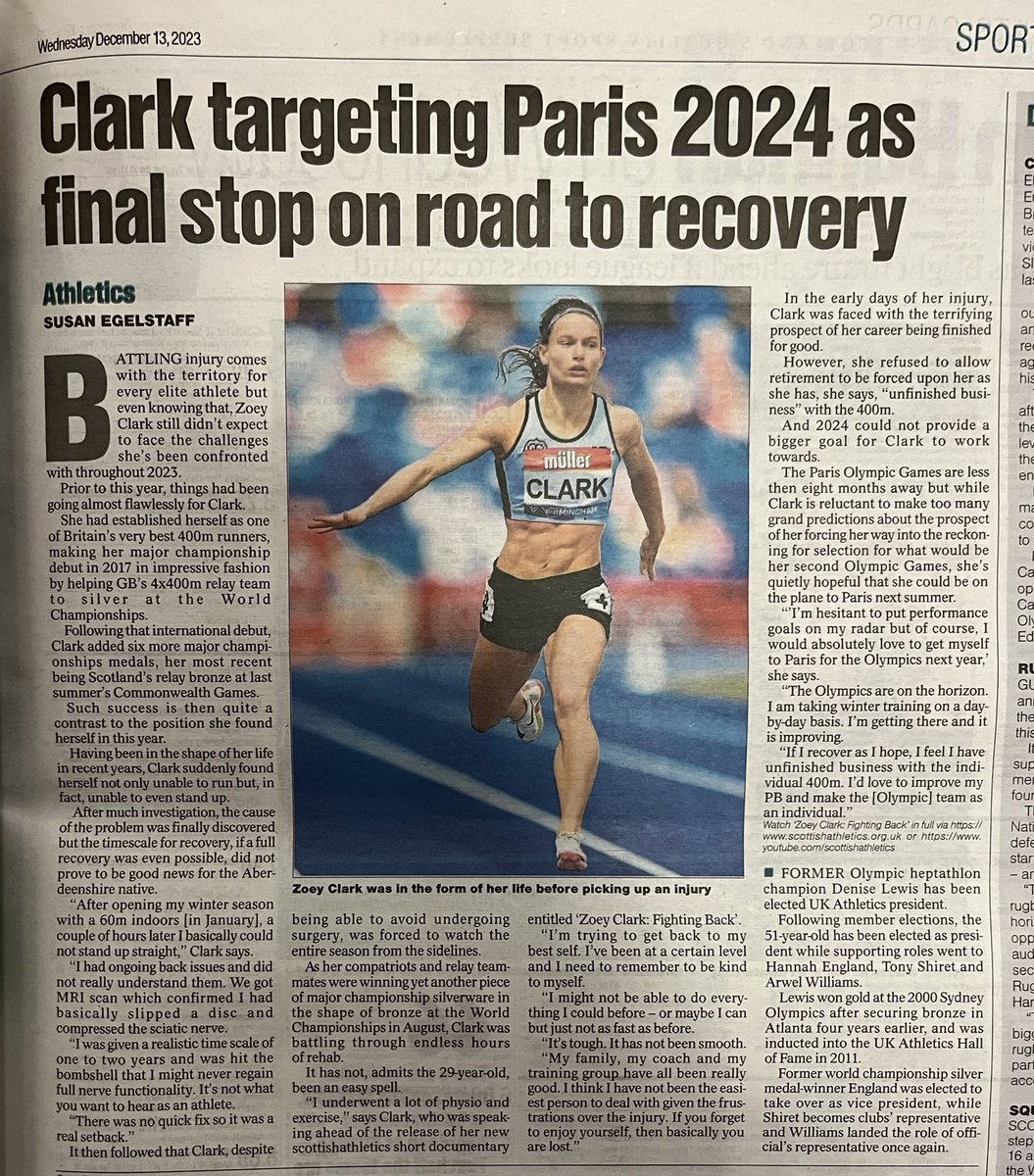 scottishathletics (@scotathletics) on Twitter photo MEDIA COVERAGE
#SALbelong
Our <a href="/_ZoeyClark/">Zoey Clark</a> film generating headlines today across a few outlets
Thanks <a href="/SusanEgelstaff/">Susan Egelstaff</a> @Herald_Sport_ <a href="/MtthwJhnstn/">Matthew Johnston</a> <a href="/heraldscotland/">The Herald</a> 👍
<a href="/SALChiefExec/">SALChiefExec</a> <a href="/OvensDavid/">David Ovens</a> <a href="/AberdeenAAC/">Aberdeen Amateur Athletic Club</a> <a href="/SAL_Coaching/">scottishathletics coaching team</a> MEDIA COVERAGE
#SALbelong
Our <a href="/_ZoeyClark/">Zoey Clark</a> film generating headlines today across a few outlets
Thanks <a href="/SusanEgelstaff/">Susan Egelstaff</a> @Herald_Sport_ <a href="/MtthwJhnstn/">Matthew Johnston</a> <a href="/heraldscotland/">The Herald</a> 👍
<a href="/SALChiefExec/">SALChiefExec</a> <a href="/OvensDavid/">David Ovens</a> <a href="/AberdeenAAC/">Aberdeen Amateur Athletic Club</a> <a href="/SAL_Coaching/">scottishathletics coaching team</a>