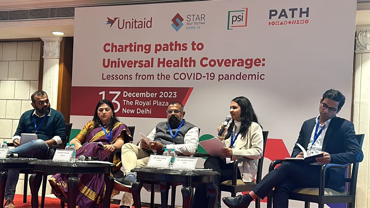 Dr Ajay Nair engages in UNITAID's STAR III project in Delhi on 'Charting Paths to Universal Health Coverage', discussing primary healthcare lessons, digitalisation's impact and strategies for resilient health systems. #HealthcareInnovation #DigitalHealth #UniversalCoverage