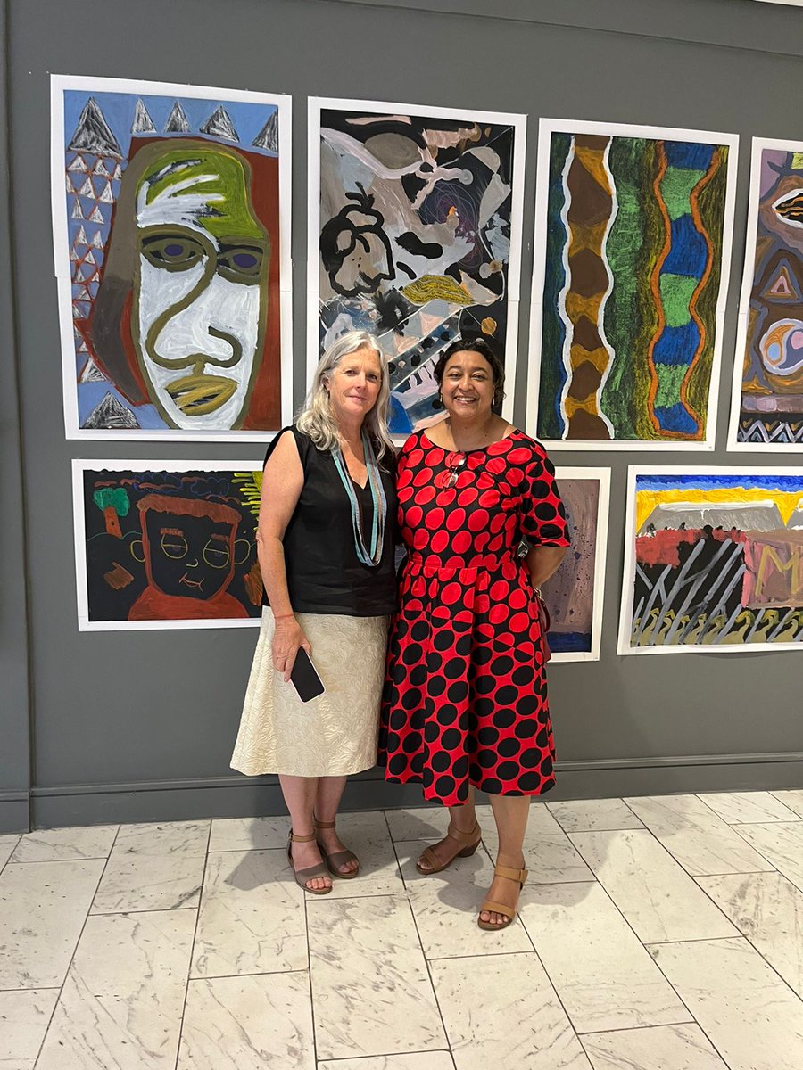 Last Friday, the <a href="/ChildCommWC/">Children's Commissioner WC</a>  was honoured to open the Summer Exhibition of the Orange Art Project working in partnership with Home from Home at the <a href="/ArtscapeTheatre/">#ArtscapeTheatre</a> . 

The three CGMs and the Commissioner were warmly welcomed by the child artists and <a href="/DrMarleneLeRou1/">Dr Marlene Le Roux</a>