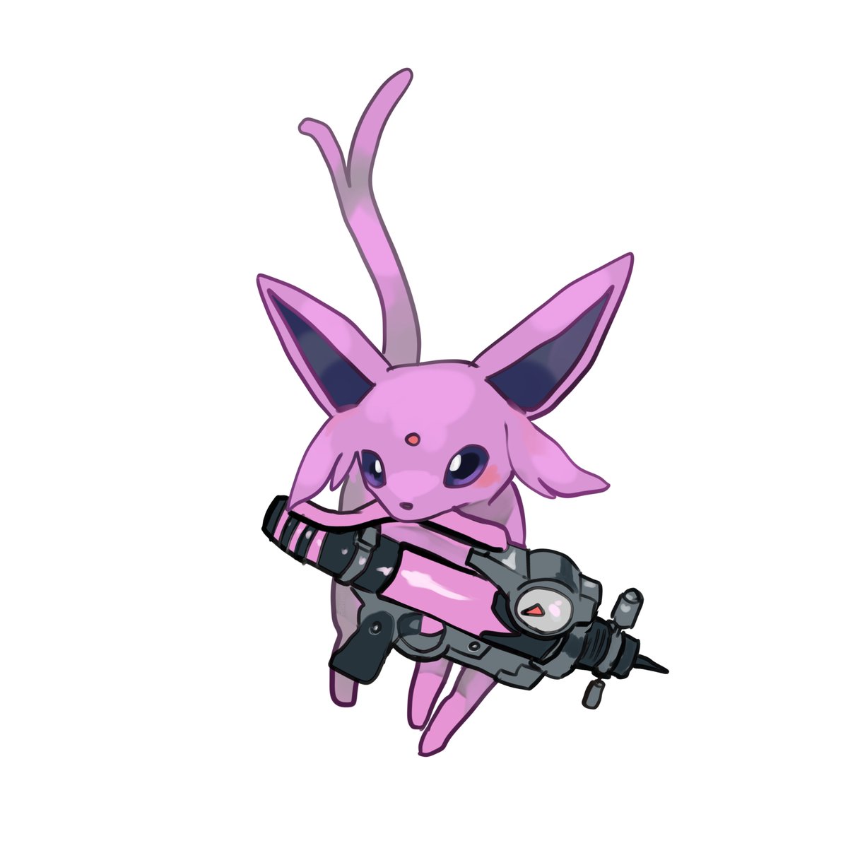 espeon pokemon (creature) no humans solo white background simple background full body holding  illustration images