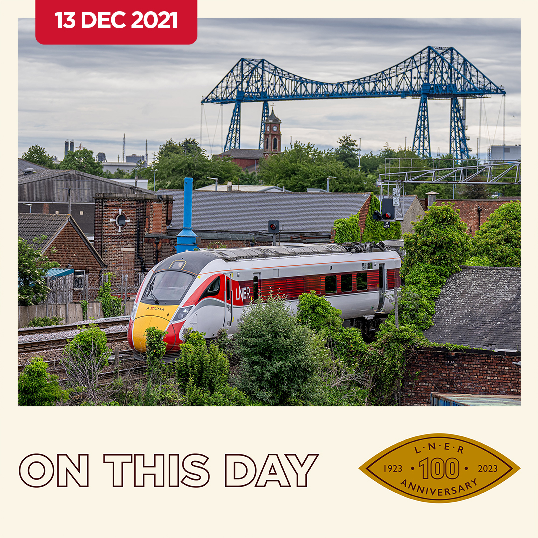 On this day 2 years ago, we launched direct services connecting Middlesbrough to London for the first time in over three decades. #OnThisDay #LNER100