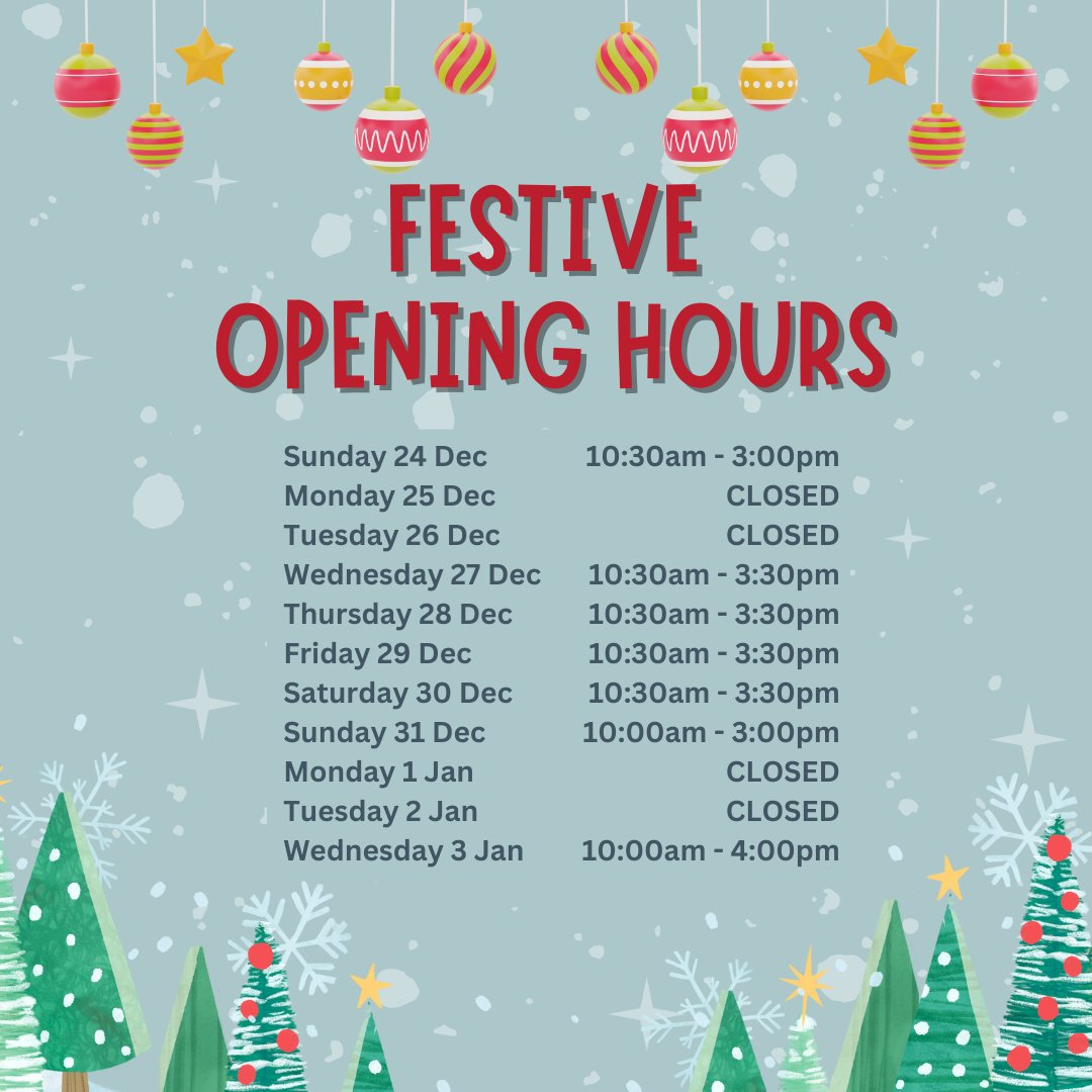 Festive Opening Hours at The Black Watch Castle and Museum will start on the 24th of December until the 3rd of January when we will return to our regular winter hours ❄️

#FestiveHours #MerryChristmas #bwmuseum #openinghours #festive