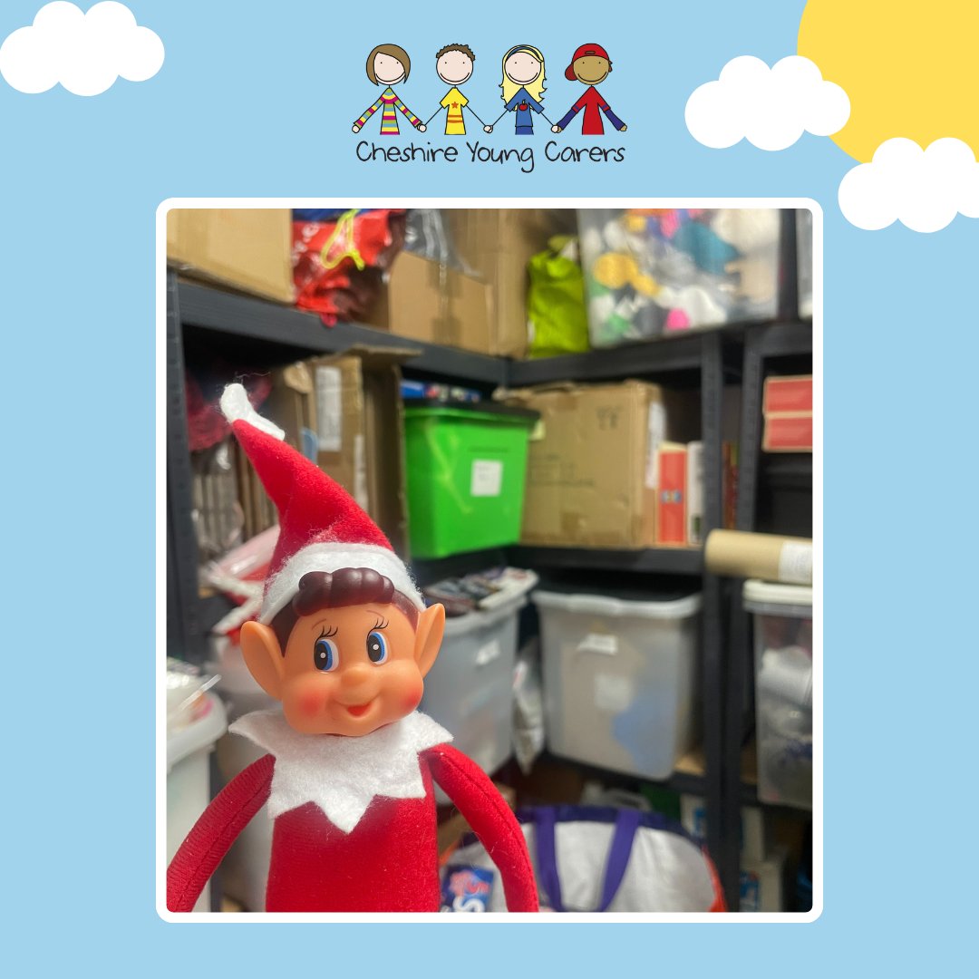 Elf Alert! After a very busy year Elf has been busy packing all our activity equipment away ready for more fun filled respite sessions next year. #elfontheshelf You can help support children in Cheshire who are young carers by making a donation justgiving.com/cheshireyoungc…