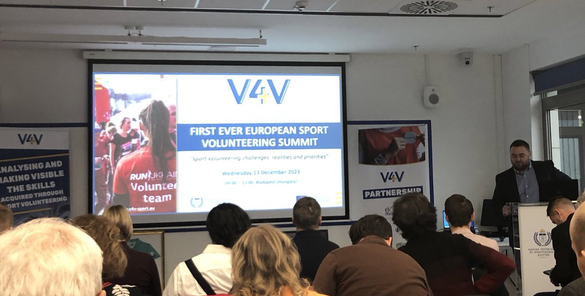 Attending the first ever European Summit on Sport #Volunteering, results of the V4V <a href="/EUErasmusPlus/">Erasmus+</a> project coordinated by <a href="/EOSE_skills/">EOSE</a>. A lot to transfer on volunteer management to @LUNEXUniversity students in sport management. 👌🏻