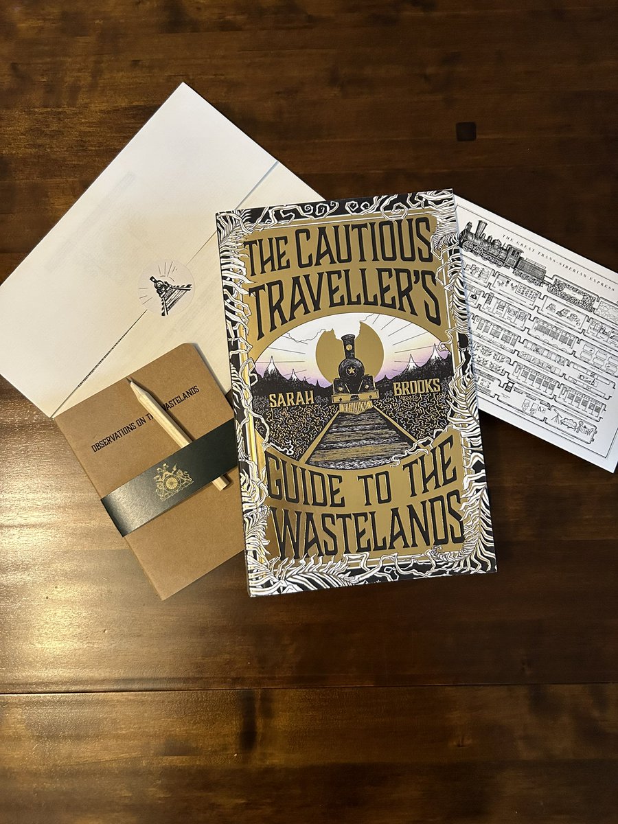 Thanks @AoifeDatta @orionbooks @wnbooks for The Cautious Traveller’s Guide to the Wastelands @Sarah_L_Brooks, out June 2024. The Trans-Siberian Express travels along the wastelands. On board a curious cast of characters. Can they survive the journey as secrets begin to unravel?