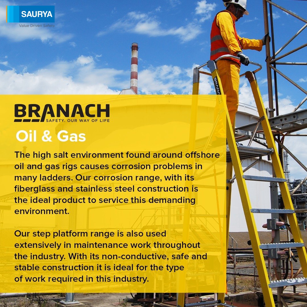 Elevate your safety standards in the offshore oil and gas industry!

 sauryahse.com/brand/branach/

#SauryaSafety #SafetyLadders #CorrosionResistance #OffshoreIndustry #SafetySolutions #oilindustry #Gasindustry #fibreglassLadders  #safety #heightsafety #safetyequipment #laddersafety