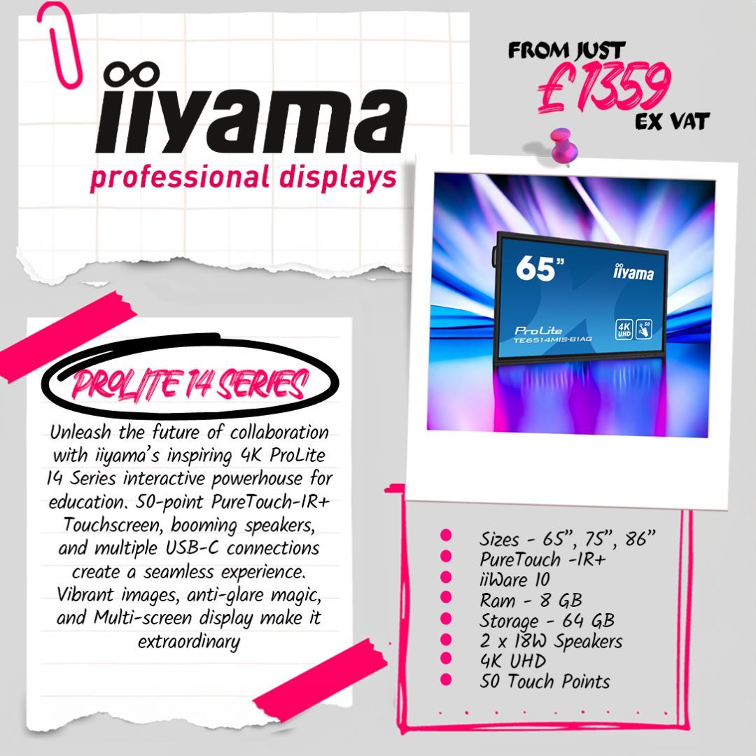cbccomputers's tweet image. Teachers can gauge student understanding instantly and tailor lessons for maximum impact.
Shop the IIYAMA Panel Range Here - buff.ly/3Q9K3pV 

#InteractiveJourney #EngageLearnGrow #InteractiveTech #SimplifyTeaching #InteractiveInnovation #EdTech #Education #Teaching