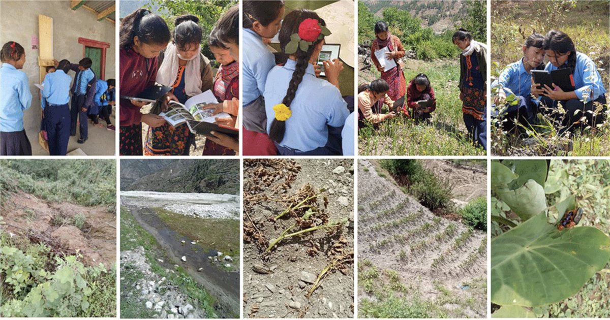 Fascinating study led by Dr Naomi Saville working with schoolchildren as citizen scientists in Nepal to study climate resilience. wellcomeopenresearch.org/articles/8-570…
