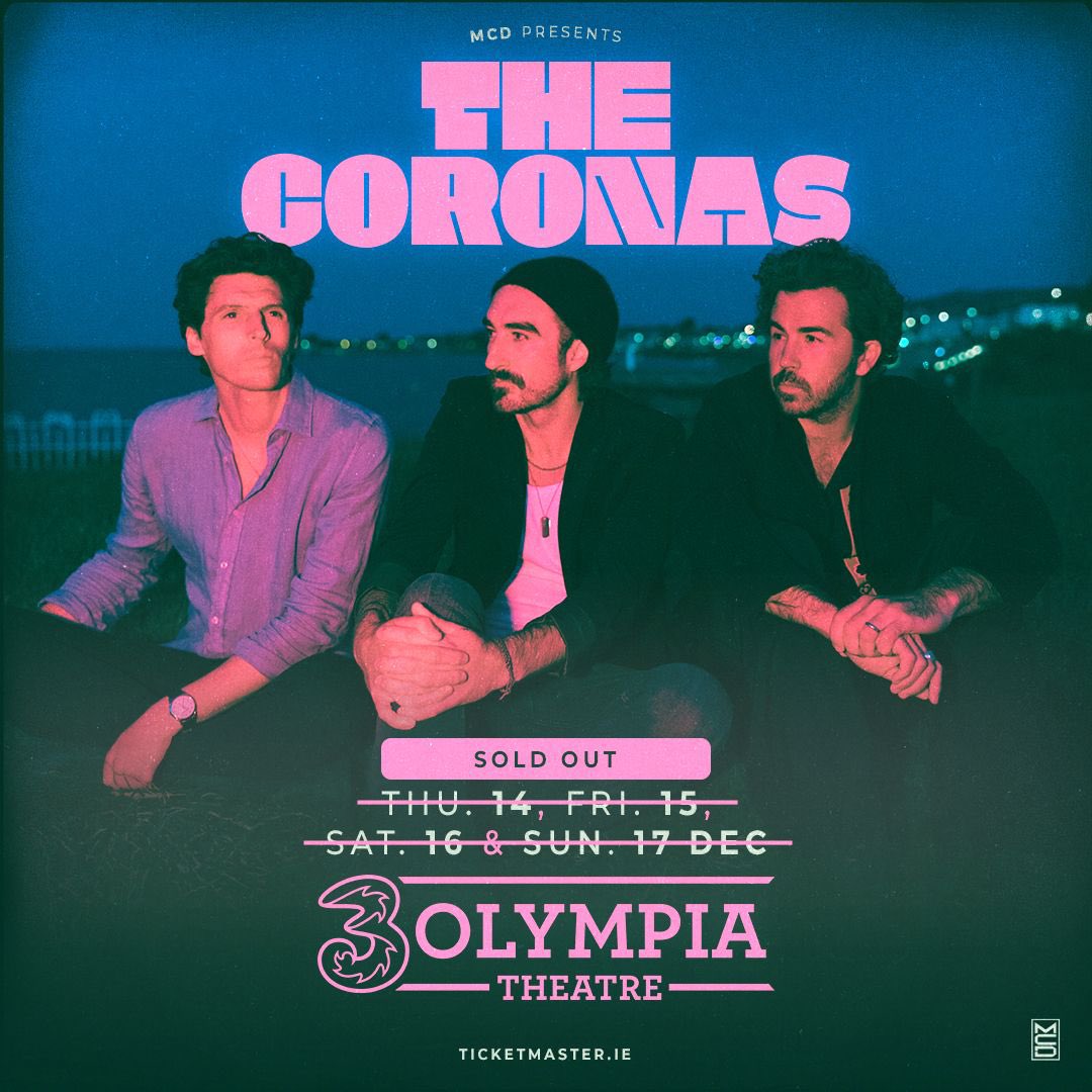 The Coronas (@thecoronas) on Twitter photo Kicking off our run of sold out <a href="/3olympiatheatre/">3Olympia Theatre</a> shows tomorrow night and delighted to have all these lovely people along with us..
Thursday: <a href="/ailbhereddy/">Ailbhe Reddy</a>
Friday: <a href="/RoisinOmusic/">Róisín O</a>
Saturday: <a href="/manalive_music/">Man Alive</a>
Sunday: <a href="/truetidesband/">TRUE TIDES</a>
Gonna be great!! ✌️🎄🎅🏼 Kicking off our run of sold out <a href="/3olympiatheatre/">3Olympia Theatre</a> shows tomorrow night and delighted to have all these lovely people along with us..
Thursday: <a href="/ailbhereddy/">Ailbhe Reddy</a>
Friday: <a href="/RoisinOmusic/">Róisín O</a>
Saturday: <a href="/manalive_music/">Man Alive</a>
Sunday: <a href="/truetidesband/">TRUE TIDES</a>
Gonna be great!! ✌️🎄🎅🏼