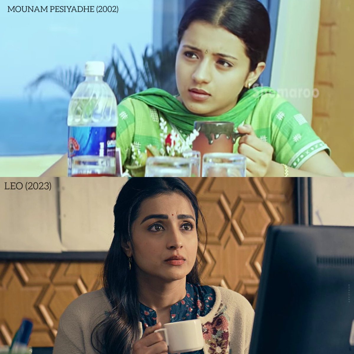 From Sandhya to Sathya 😍  #21YearsOfTrishaism 👑 @trishtrashers

#21YearsOfSouthQueenTrisha 👑

#Trisha #TrishaKrishnan