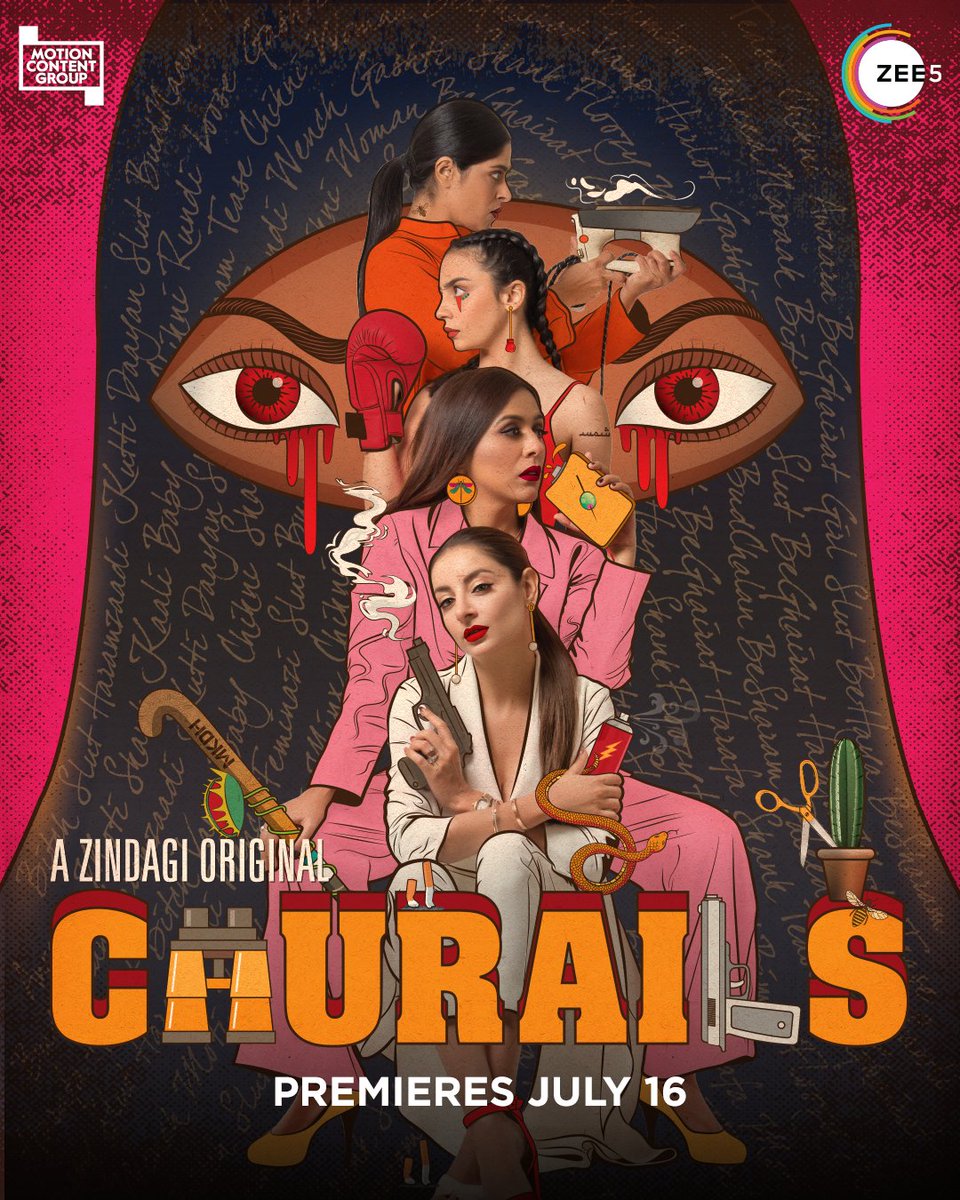 #Churails S1 (2020) by #AsimAbbasi, ft. @sarwatgilani @nimrabucha @YasraRizvi & @meharbano10, now streaming on @MXPlayer.

@IllicitusProduc @shailjaofficial @ZEE5India @wearechurails @Zindagi