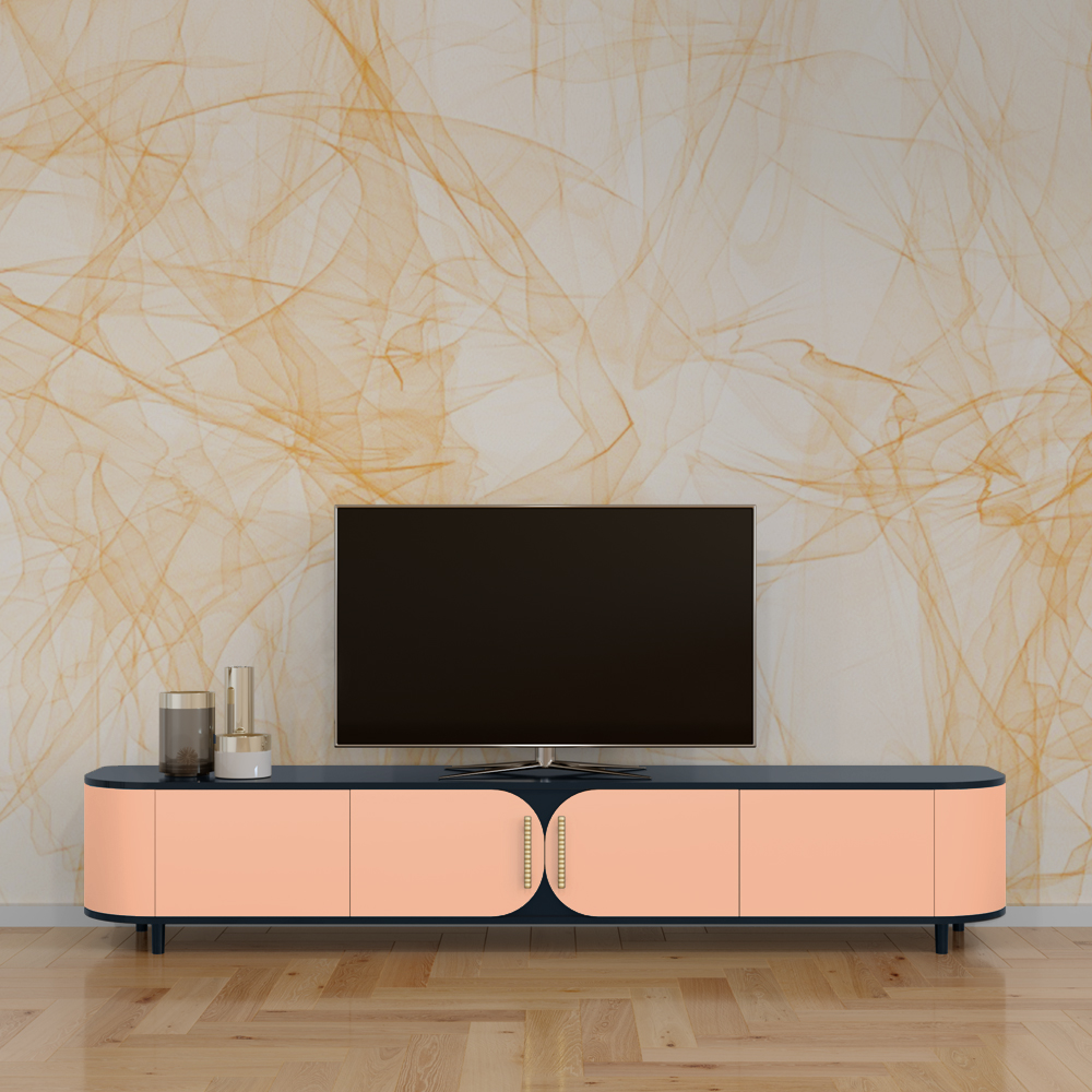 Azure TV Stand ♡ <a href="/pantone/">PANTONE</a> Peach Fuzz

#jetclassgroup #pantone #pantonecoloroftheyear #pantone2024 #peachfuzz #cordoano #cordoano2024