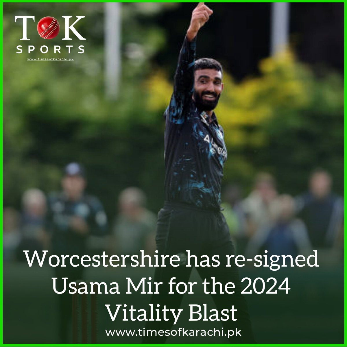 Worcestershire welcomes back Pakistani leg-spinner Usama Mir for the 2024 Vitality Blast.

#TOKSports #UsamaMir #VitalityBlast