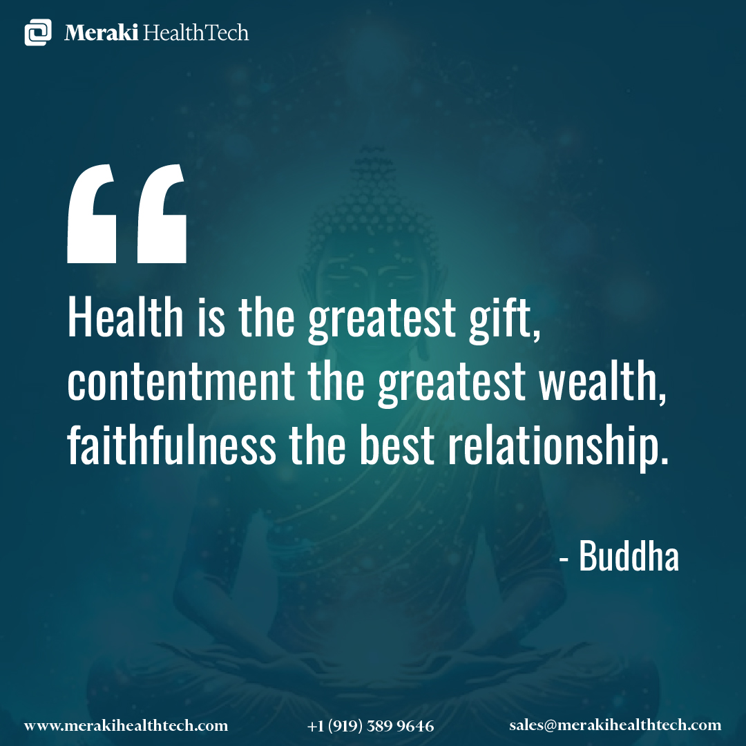 Meraki_Health_'s tweet photo. According to Buddha, good health is our most valuable asset, inner peace is the most valuable treasure, and faithfulness is the best relationship. 
So work hard on your health because health is your real wealth.

#FaithfulBilling #WellnessInBilling #BillingHarmony #InnerPeace https://t.co/gtta8uPcGQ