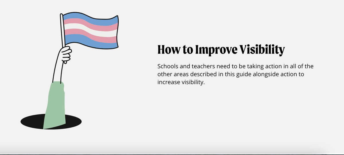 What are the easiest steps for an organisation to encourage visibility? Visibility is incredibly important for everyone. For young people being able to feel seen and heard is also crucial, especially in schools. Promoting visibility while avoiding tokenism can be another issue.