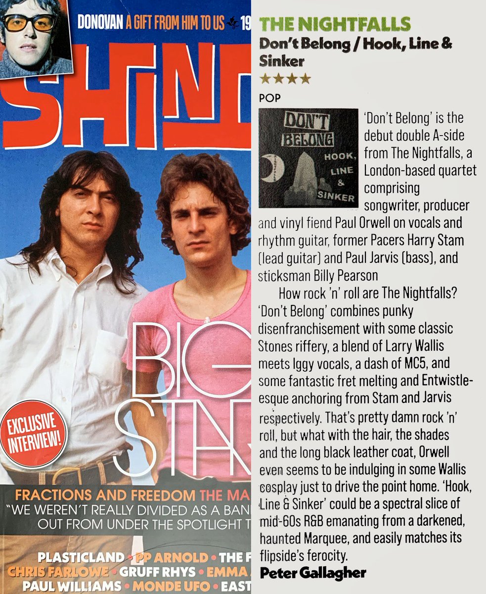 “How rock ‘n’ roll are The Nightfalls?”

The Nightfalls debut “Don’t Belong” in this month’s Shindig! Magazine Issue 146 December 2023. Out now.

Don’t Belong link:

heavysoul45s.co.uk/product-page/t…