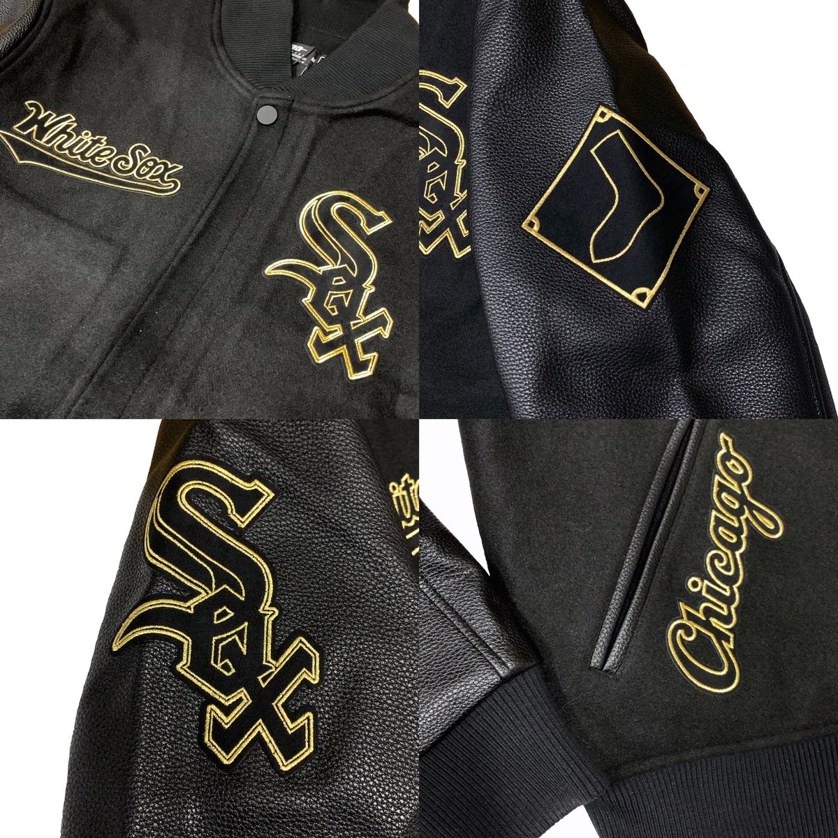 magicappleTOKYO's tweet image. 新入荷

【PRO STANDARD】
CHICAGO WHITE SOX BLACK&amp;amp;GOLD WOOL VARSITY JACKET

ブラックベースボディに、刺繍はブランドロゴ以外をゴールドで統一したデザインになります。
裏地には中綿入りのキルティングが施され、防寒性、保温性も十分に対策されてます。

#prostandard #whitesox