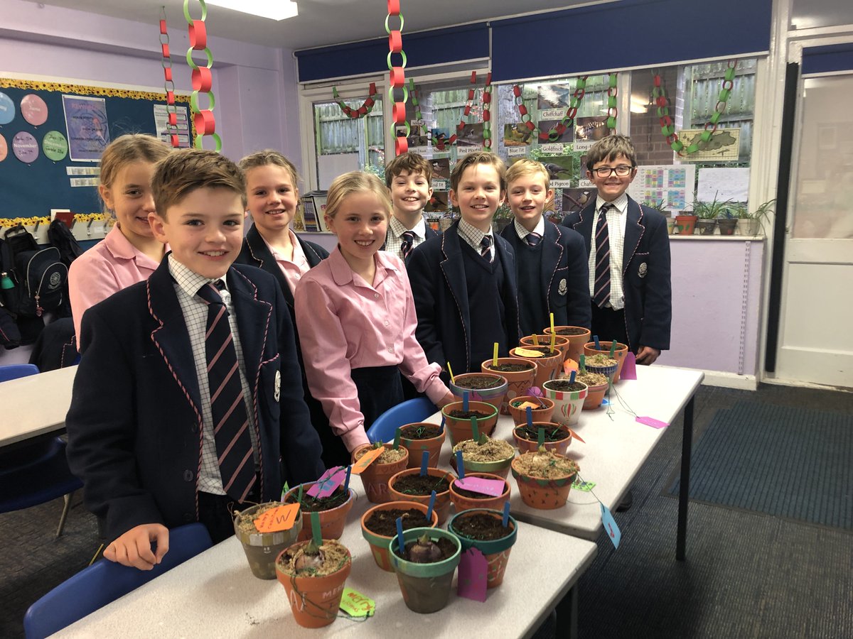 Look at how creative our young gardeners are! 🌷 Their spring bulb pots will be for sale on Thursday at 4.45pm and Friday at 12pm and priced between £2.50 - £6. Cash only please in the school car park.