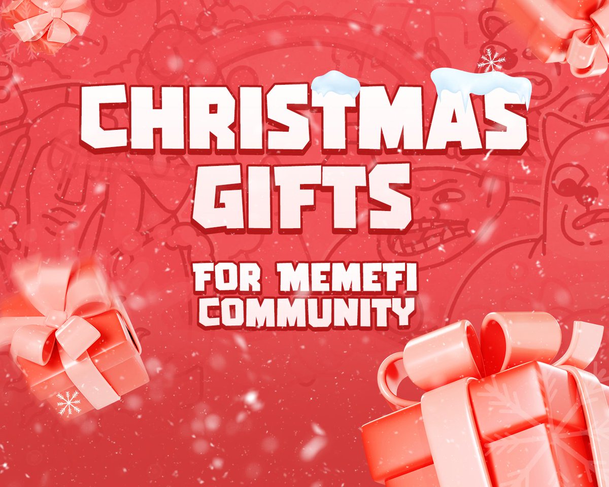 memeficlub's tweet image. We're starting our Christmas campaign right now! Claim your gifts in our Discord:

discord.gg/memefi

Two more phases coming before Christmas! Join Discord now not to miss out on your presents. 🎁