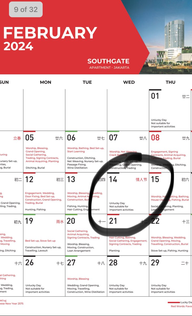 FYI aja, Pemilu Tanggal 14 Februari 2024 sesuai Feng Shui-nya Kalender Sinar Mas itu HARI SIAL.

GWS 💪