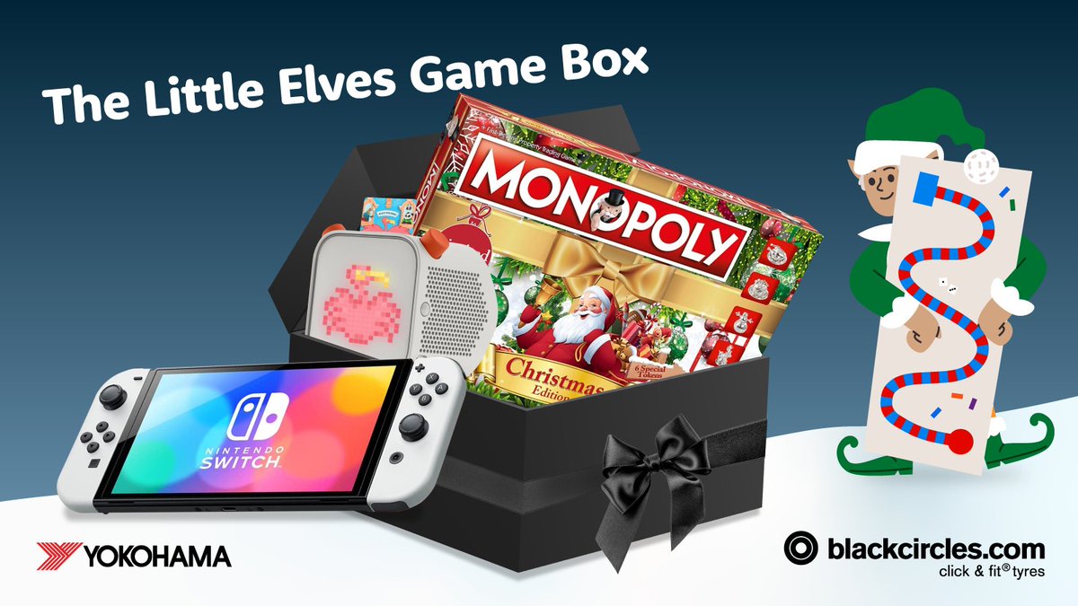 🌟 GIVEAWAY 🌟 The perfect box of goodies to keep those little elves busy 👾 Thanks to our friends at Yokohama, we’re giving away a Nintendo Switch, Christmas Monopoly, and a Yoto Player! To enter: 👉 Like & share 👽 Tell us your favourite game as a kid Ends: Dec 18th.