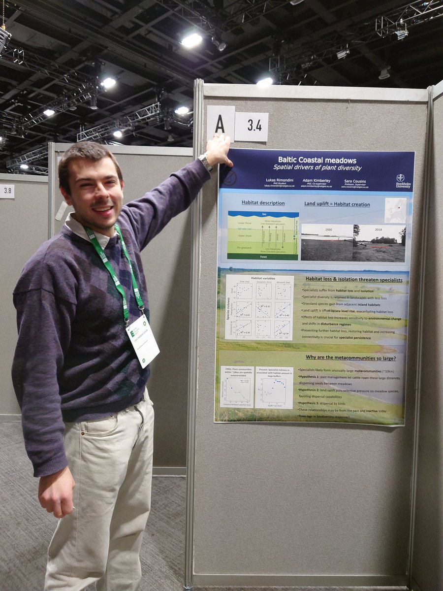 We're six people from our department at #StockholmUniversity at #BES2023 in Belfast #plants #soil #bats #landscape 🌍🧪🦇 Today you can listen to Adam Kimberly (11.30 community ecology), and chat to Heather Wood and Lucas Rimondini #natgeoSU @Stockholm_Uni