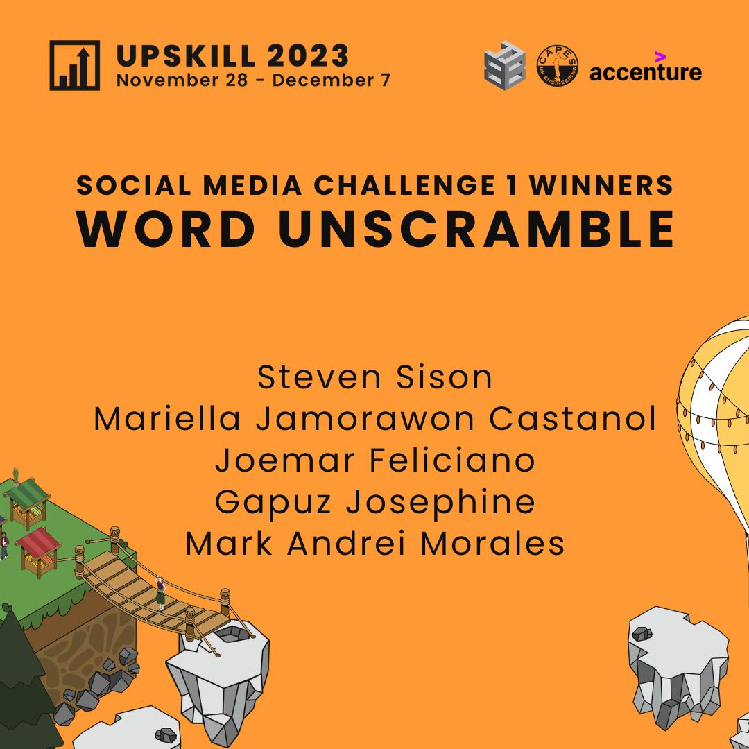 UPCAPES's tweet image. Upskill 2023 was a blast!

Congratulations to those who won our raffles! Thank you to those who joined Upskill 2023. See you again in our next events as we continue our campaign, #BuildYourBase!

Please message Upset Panco on Facebook or @upsetpanco on IG

#UPCAPES
#Upskill2023