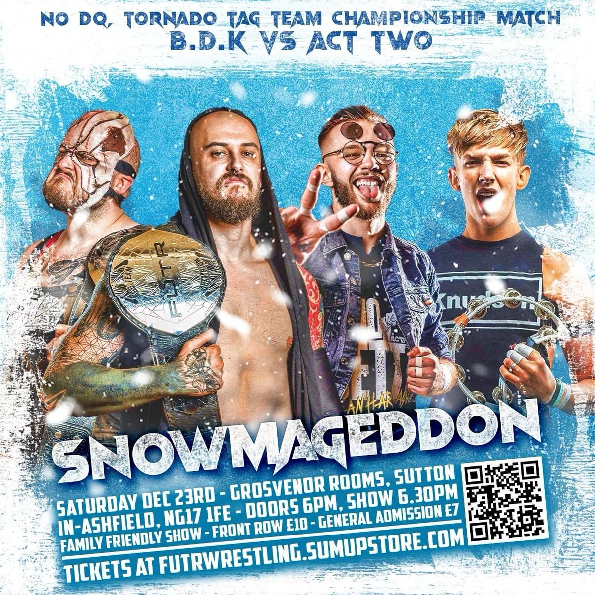 Benjamin Harland 🎭 (@sweetprincebh) on Twitter photo HARDCORE RULES
Act Two vs BDK - <a href="/FutrWrestling/">FUTR Wrestling</a> Tag Team Championship Match
(Show is already SOLD OUT!) HARDCORE RULES
Act Two vs BDK - <a href="/FutrWrestling/">FUTR Wrestling</a> Tag Team Championship Match
(Show is already SOLD OUT!)
