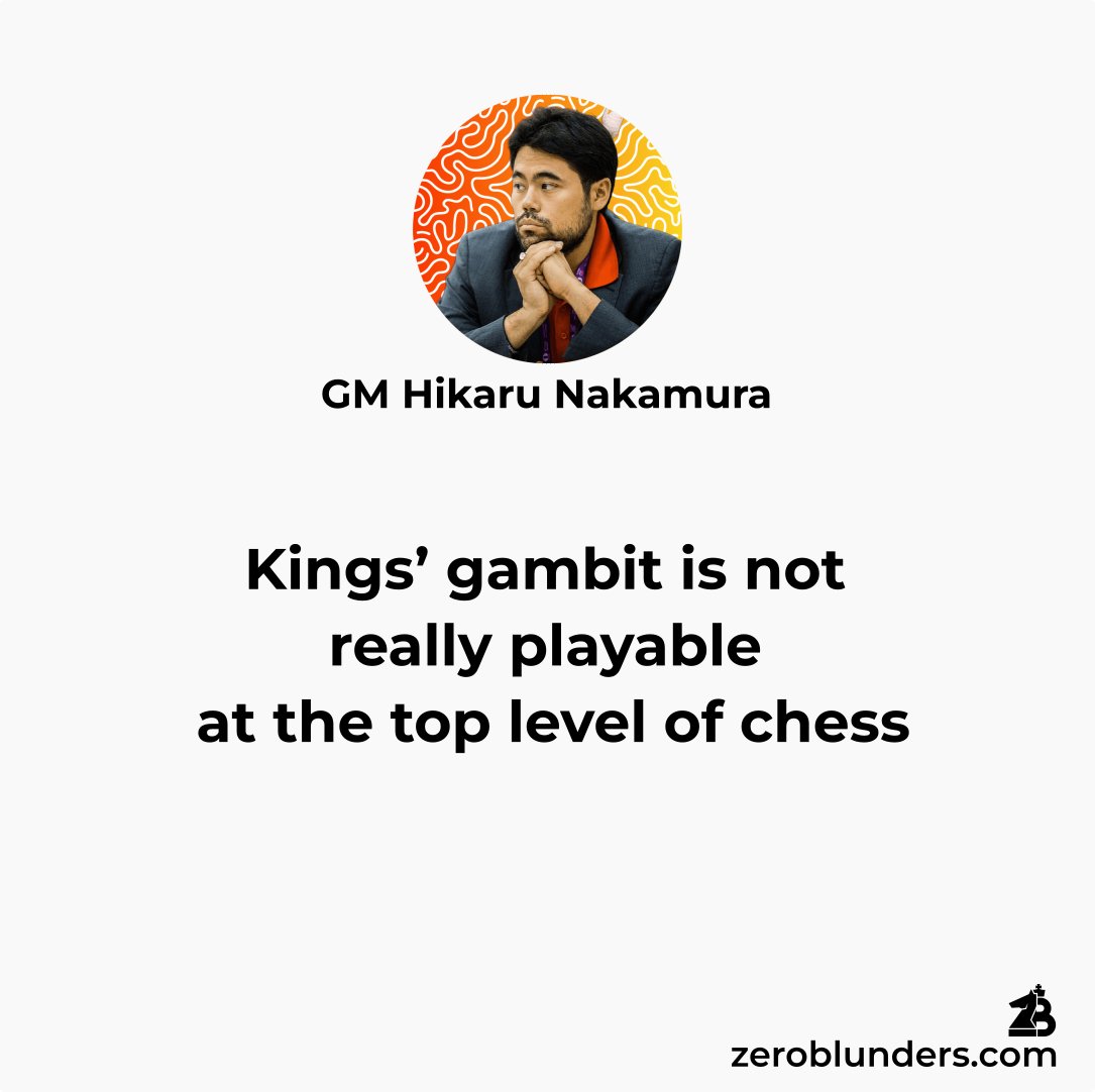 King's Gambit Chess T-shirt – Zero Blunders